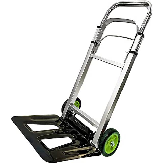Rolson Aluminium Folding Trolley - High Capacity 90kg With Strong Aluminium Frame And Wide Steel Load Carrying Footplate 42519