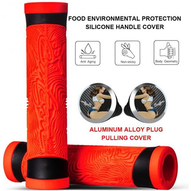 (a-05) 2 Pcs Cycling Handle Bar Motorbike Handlebar MTB Grip Cover Motorcycle Anti-Slip Silicone Bicycle Road Bike Soft Grips Parts
