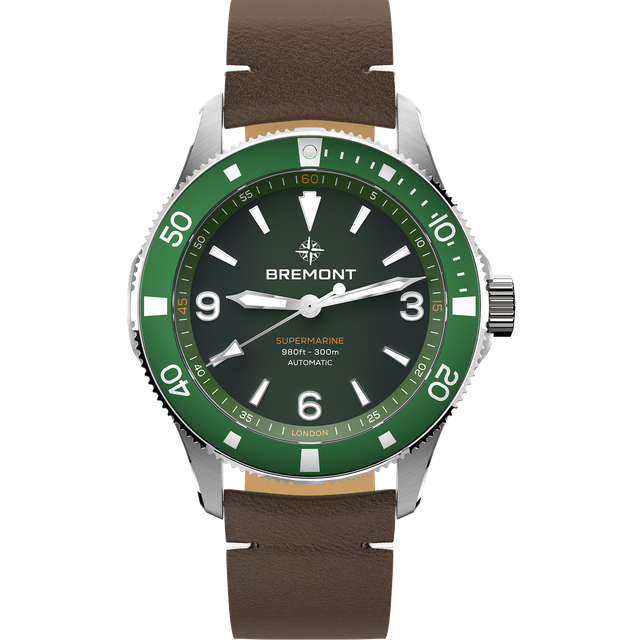 Bremont Supermarine 300M Green Leather Watch
