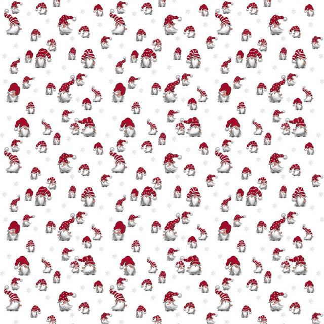 Arvidssons Textil Julian oilcloth off white-red