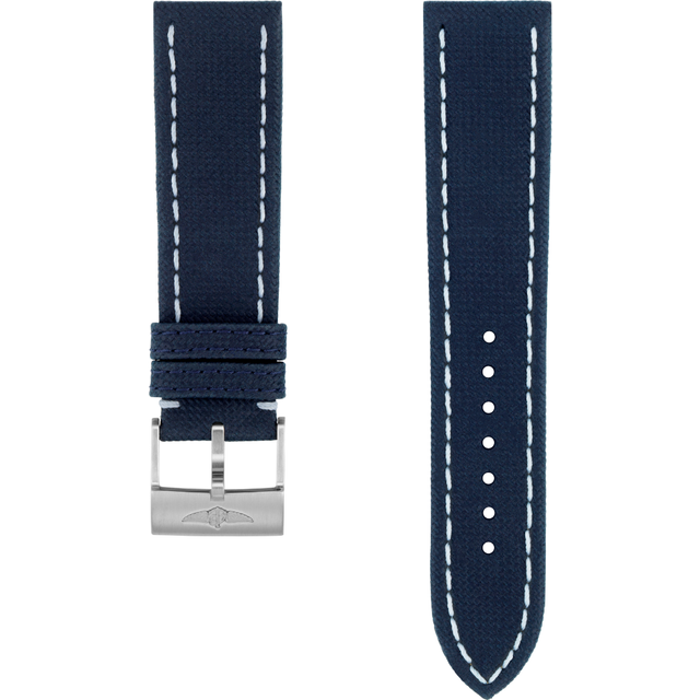 Breitling Strap Military Leather 22-20 Blue