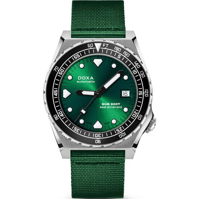 Doxa SUB 600T Sea Emerald Ceramic Nato Watch