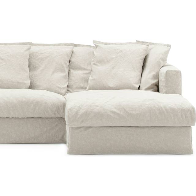 Decotique Klädsel Till Le Grand Air 3-sitssoffa Divan Höger Creamy White - Möbelklädsel Linne Creamy White - 11002348