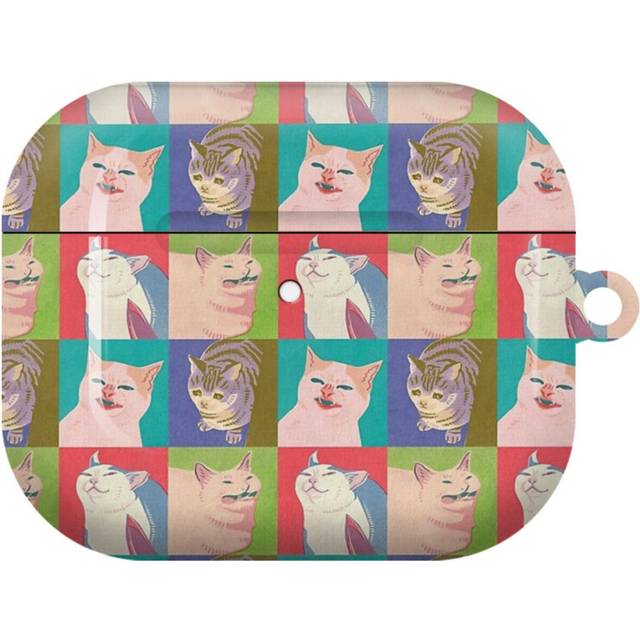 (Four Meme Cats Of The Apocalypse_8643) AirPods 1/ 2 /3 Pro 2 3 4 5 Cover for Women Girls Protective Compatible with Apple AirPod Hard Shell Case