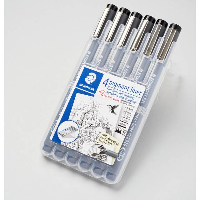 Staedtler Pigment Liner Pen Set of 6