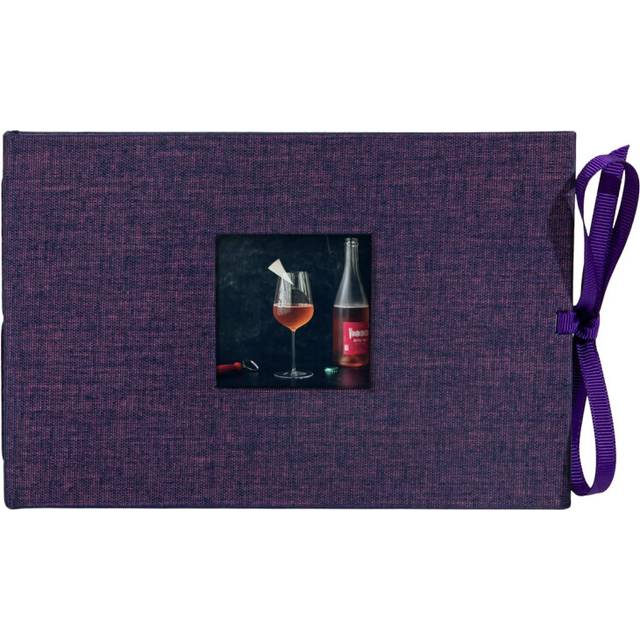 Kolo Noci Small 4x6 Photo Album  Holds 24 Photos  Ideal for Weddings and Baby Books  Amethyst Chambray