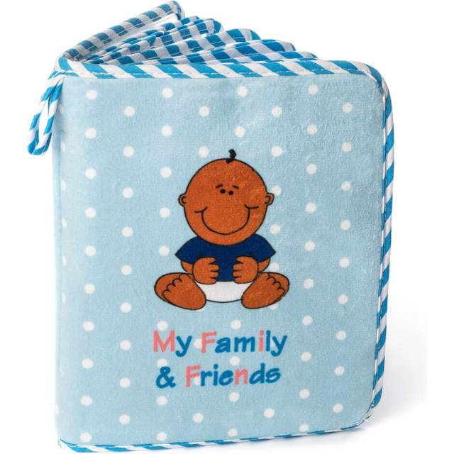 Baby Photo Album Gift (Blue - Black Baby Boy)