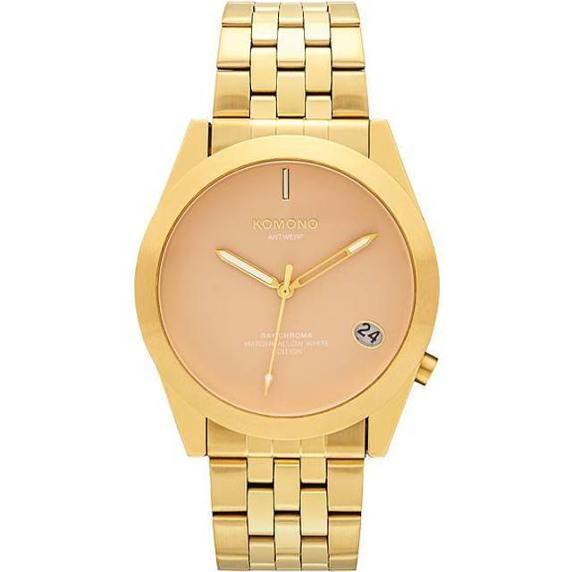 Authorized Dealer Komono Watch RAY Chroma Estate Gold Marshmallow Date [KOMONO] Men's KOM-W4422