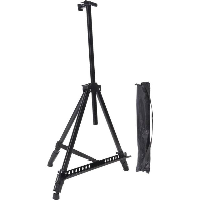 Easel Stand Iron Adjustable Foldable Triangular Structure Stable Art Easel for Table Floor Painting