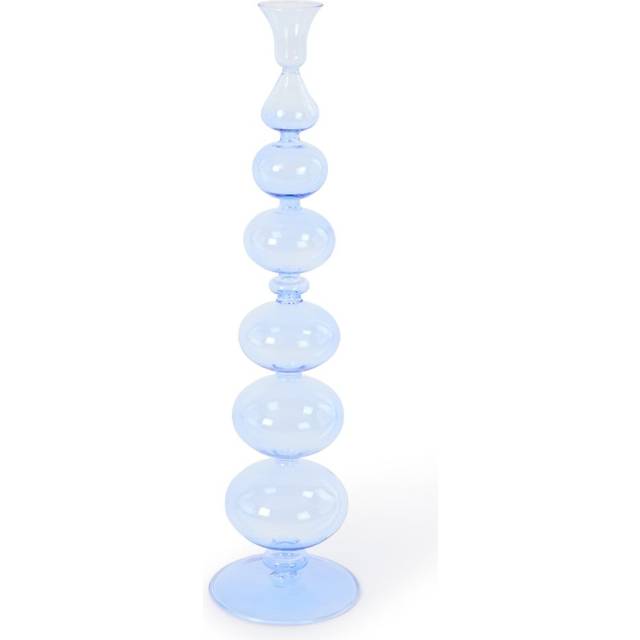 Anna + Nina Stone Balloon Candle Holder - Blue