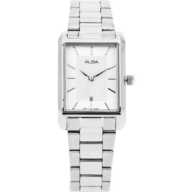 Seiko Alba Ah7dh3x1 Standard Square Women S Metal Watch AH7DH3X1