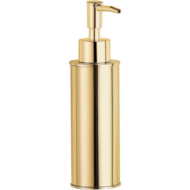 BGL Round Gold Standing Soap Dispenser, Shampoo Dispenser for Bathroom, Kitchen, Washroom