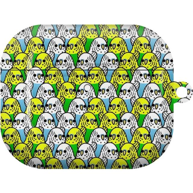 (Too Many Birds! - Budgie Squad 1_11031) AirPods 1/ 2 /3 Pro 2 3 4 5 Cover for Women Girls Protective Compatible with Apple AirPod Hard Shell Case