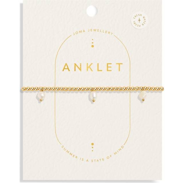 Joma Jewellery Pearl Anklet, Silver, Women - Ilver