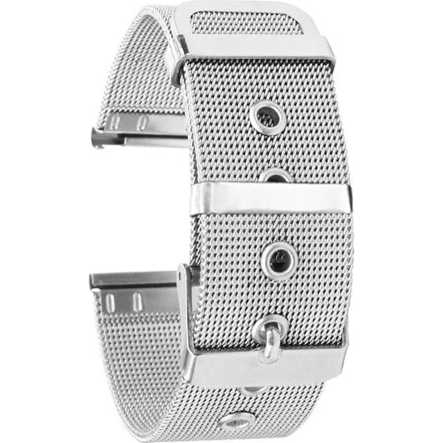 22mm Stainless Steel Watch Bands Quick Release Mesh Strap Replacement Metal Wristband with Belt silver