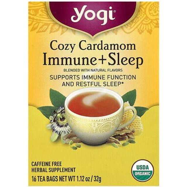 Yogi Cozy Cardamom Immune + Sleep 16 Tea Bags