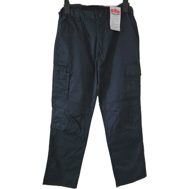 Bks womens work trousers cargo combat knee pad pockets navy blue ladies w34 r