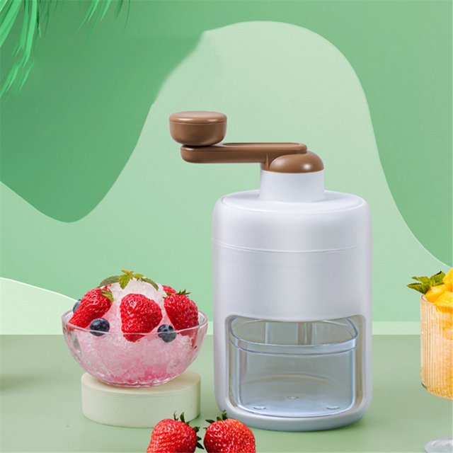 Ice Shaver Machine Portable Ice Crusher with 3 Ice-Cube Trays for Home Outdoors Use