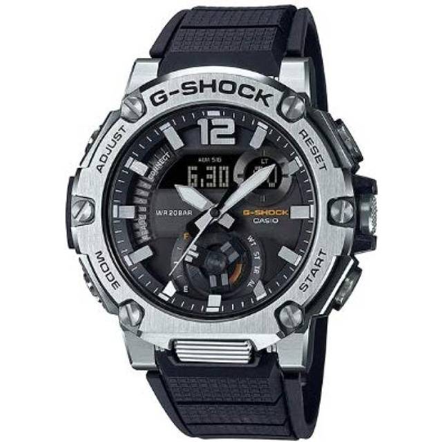 CASIO G-Shock G-Steel 'Silver Black' GST-B300S-1A - Free