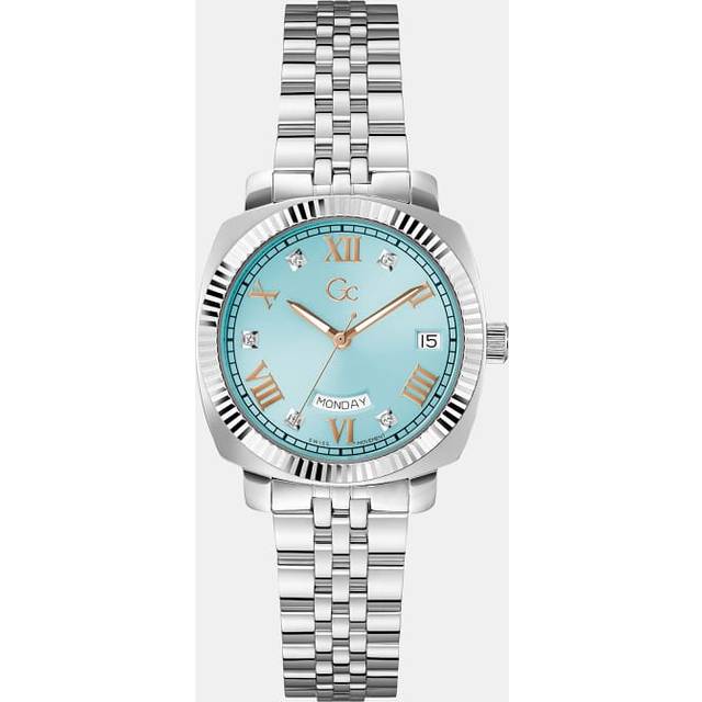 Marciano Guess Gc Analogue Quartz Watch In Stainless Steel - Silver - T/U