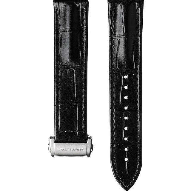 Hamilton Strap Jazzmaster Aligator Leather Black