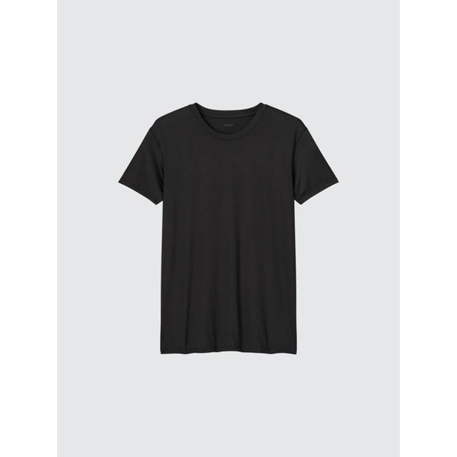 (09 BLACK/XXL) Uniqlo Japan Airism Crew Neck T  Short Sleeve
