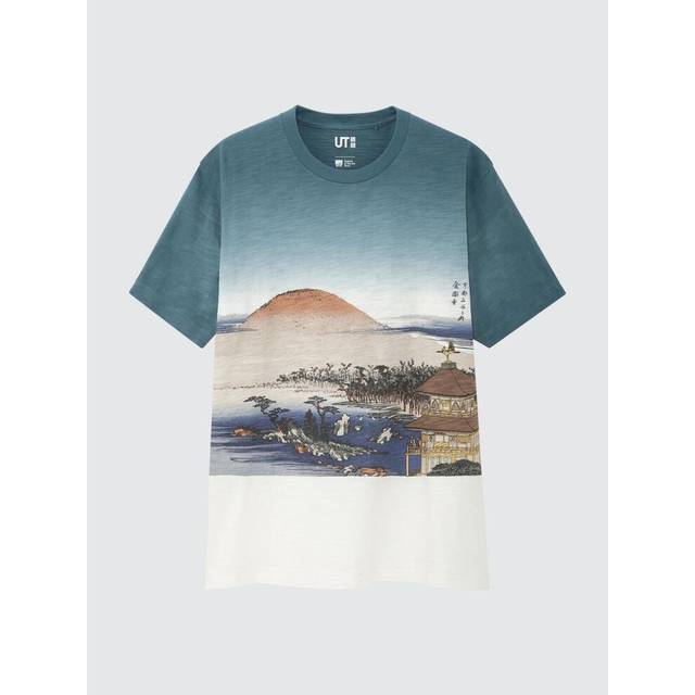 (64 BLUE/XXL) Uniqlo Japan Ukiyo E Ut  Graphic T Shirt  Short Sleeve