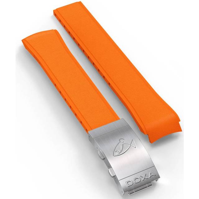 Doxa Strap SUB 300T Rubber Orange With Folding Clasp