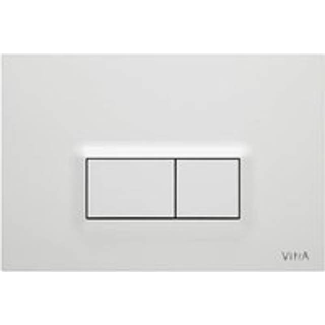 Vitra Loop R Dual Flush Plate, Glossy White (740-0600)