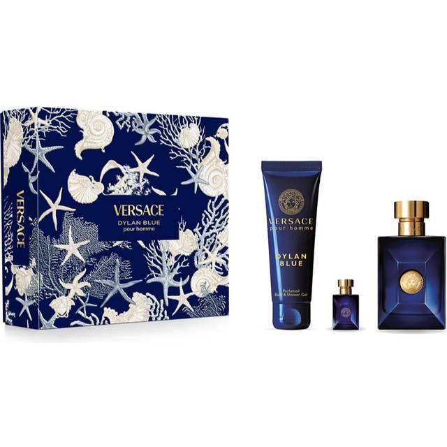 Versace Dylan Blue Giftset 255 ml Edt Spray 100ml/Bath & Shower Gel 150ml/Edt 5ml
