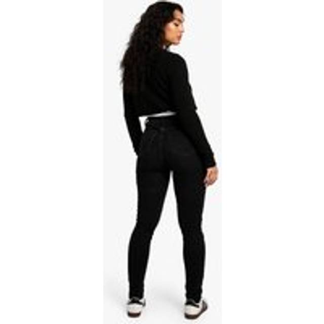 Womens The High Waist Skinny Jean - Washed Black - 8/32L