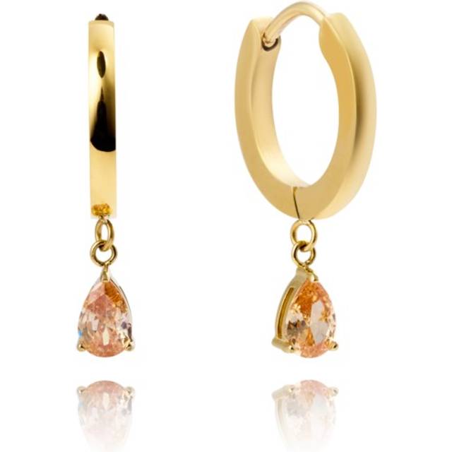 Belle champagne hoops gold