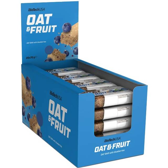 BioTechUSA Oat & Fruit Bar Blueberry 20x70g