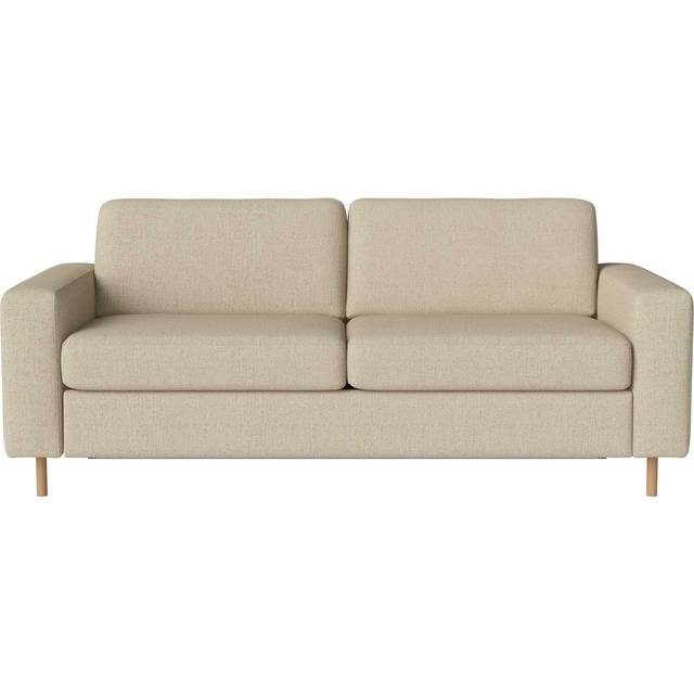 Bolia - Scandinavia 2.5 Seater Bed Sofa - beige/Vari (70% Polyester, 30% Viskose)/BxHxT 200x81x100cm/Füße Eiche geölt 13cm (81.0 x 200.0 x 100.0cm)