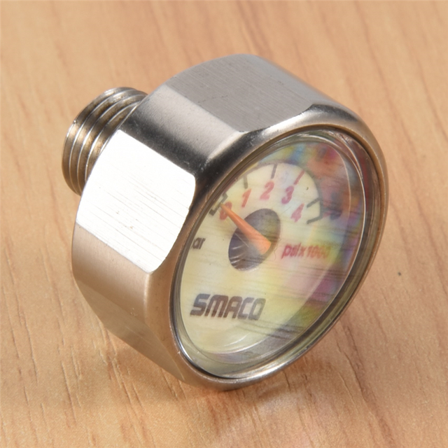 SMACO M10 Mini Oxygen Cylinder Diving Equipment Pressure Gauge