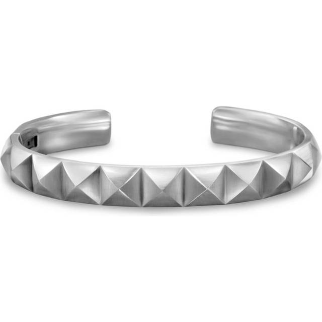 David Yurman - sterling silver Pyramid cuff bracelet (9.3mm) - men - Sterling Silver - M