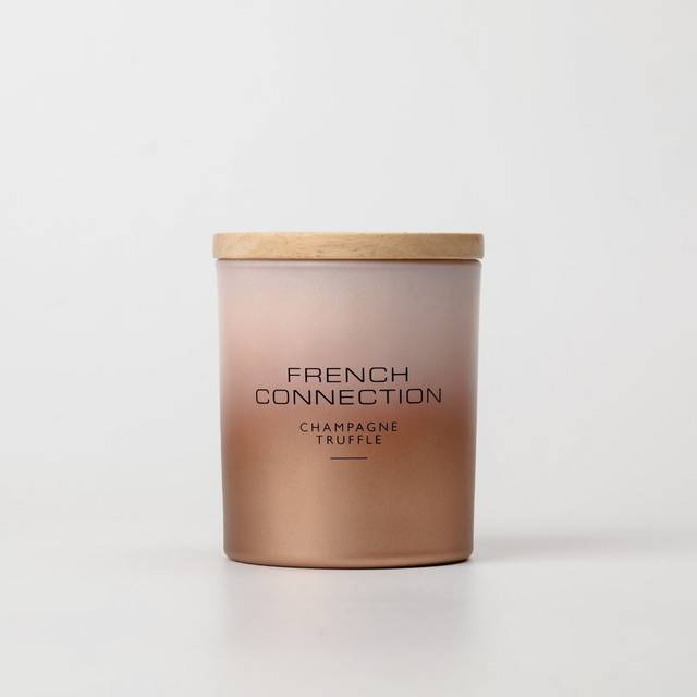 French Connection Unisex Metallic Collection Champagne Truffle Candle 206g - One Size