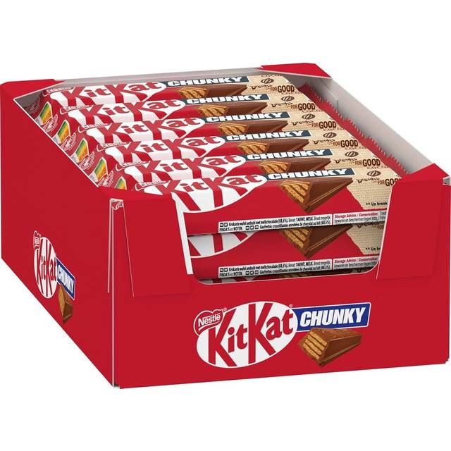 Kitkat chunky milk chocolate bar - box of 24 chocolate bars chocolate gift box