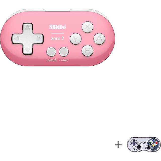8bitdo Zero 2 Game Controller Bluetooth Wireless Switch Windows Android Macos Pink Edition