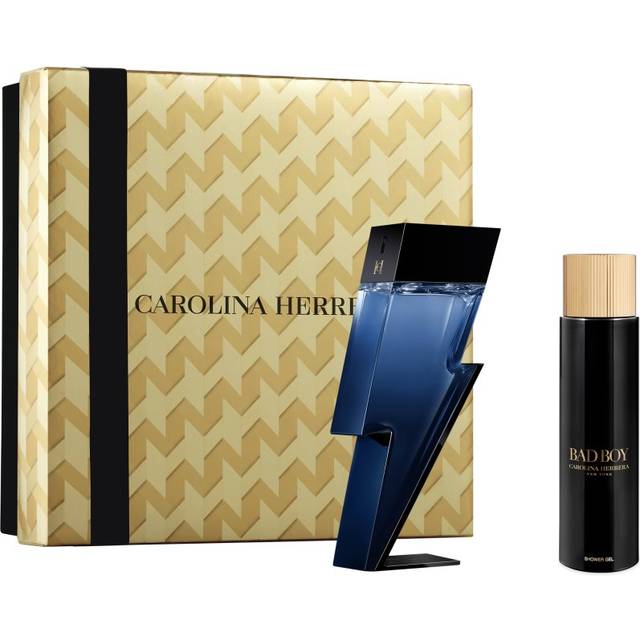 CAROLINA HERRERA Bad Boy Cobalt presentset för män Bad Boy Cobalt Eau de Parfum 100 ml + duschgel