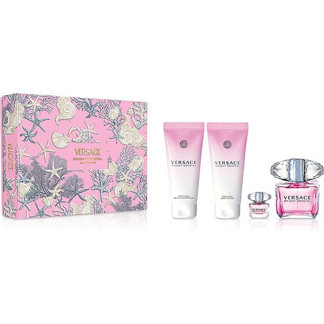 Versace Bright Crystal Gift Set EdT 90ml + Body Mik 100ml + Shower Gel 100ml + EdT 5ml
