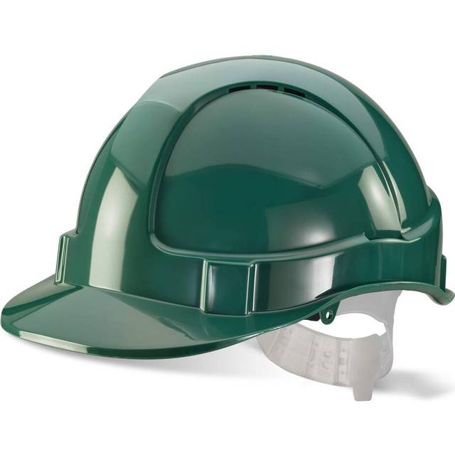 Economy Vented Safety Helmet Green