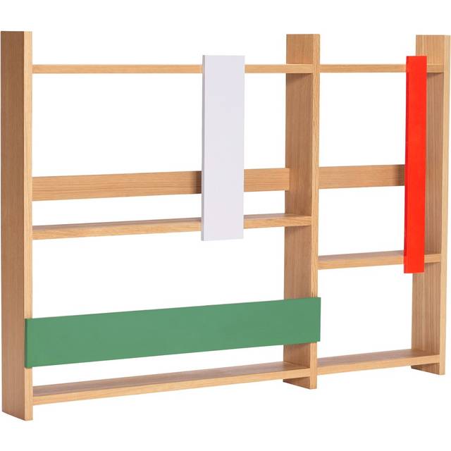 Hübsch Arki magazine rack Oak multi