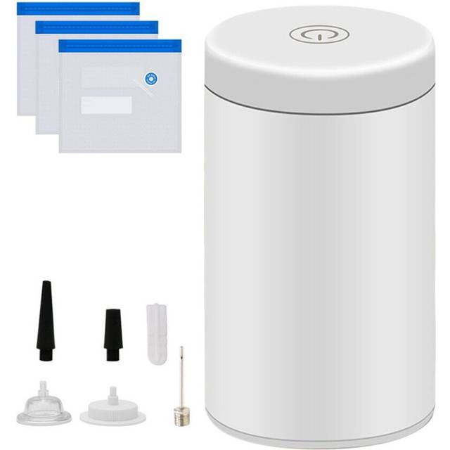 Wireless Dual- Air Pump for Food Air Extraction & Vacuum Machine,Food Saver Bags for Vacuum Sealer B