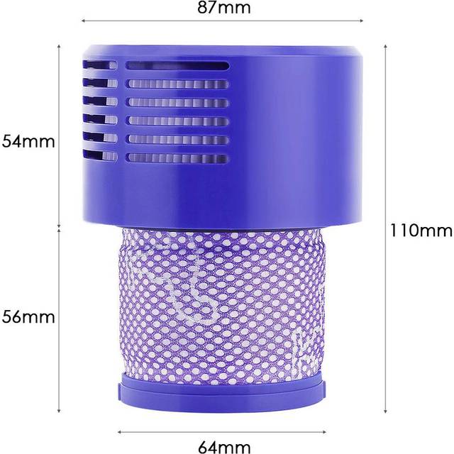 Vakuumbyte Filter Post Filter HEPA Motor Filter för Dyson V10 Series Stick Dammsugare violett