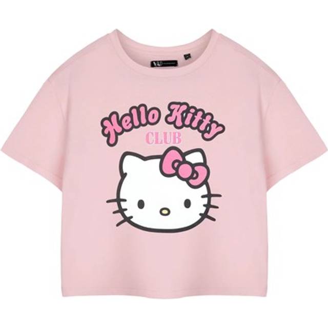 Hello Kitty Womens/Ladies Club Short-Sleeved Crop T-Shirt