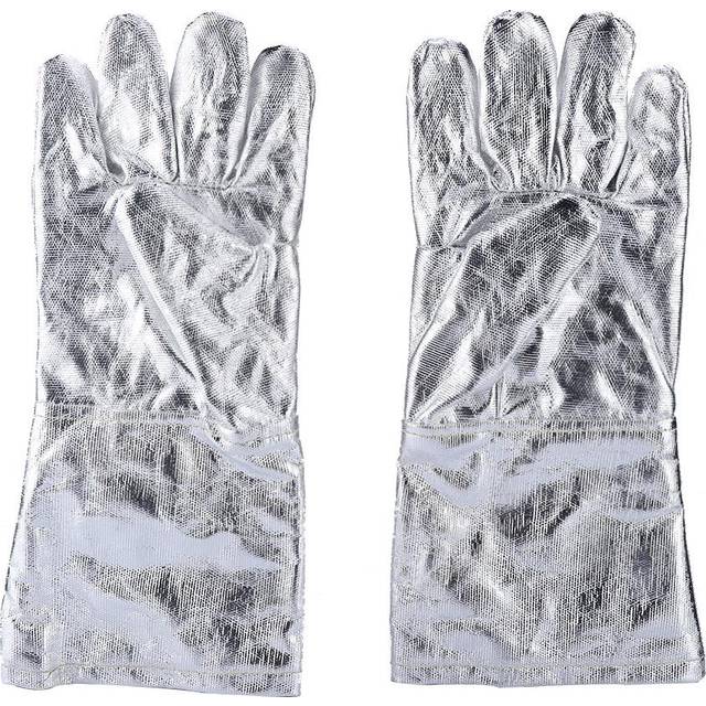 Long Safety Work Heat Resistant Gloves Aluminized Fire Smelting Welding Glove