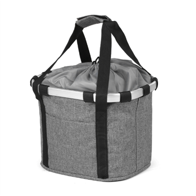 Bike Front Basket Bicycle Pet Carrying Bag Foldable Detachable