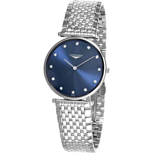 LONGINES La Grande Classique 12 Diamond 36MM Blue Dial Unisex Watch L4755497C / L47554976 / L4.755.4.97.6 - 36 mm