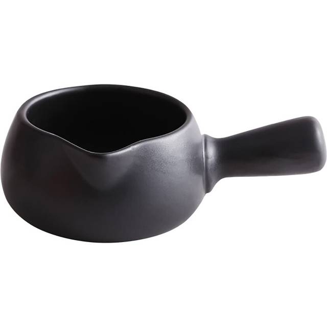 KUCOCOSNEH Nonstick Saucepan Small Milk Pot Nonstick Sauce Pan Ceramic 1000ml Black